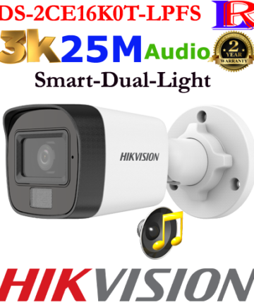 Hikvision 3K Smart Hybrid Light Audio 30M Camera DS-2CE16K0T-LPFS