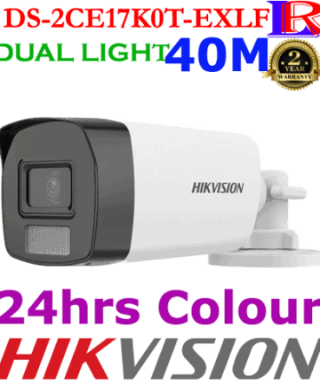 Hikvision 3K Smart Hybrid Light 40m IP 67 Camera DS-2CE17K0T-EXLF