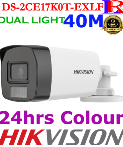 Hikvision 3K Smart Hybrid Light 40m IP 67 Camera DS-2CE17K0T-EXLF