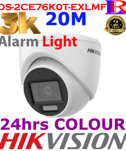 3K Smart Hybrid Light Turret Camera DS-2CE76K0T-EXLMF