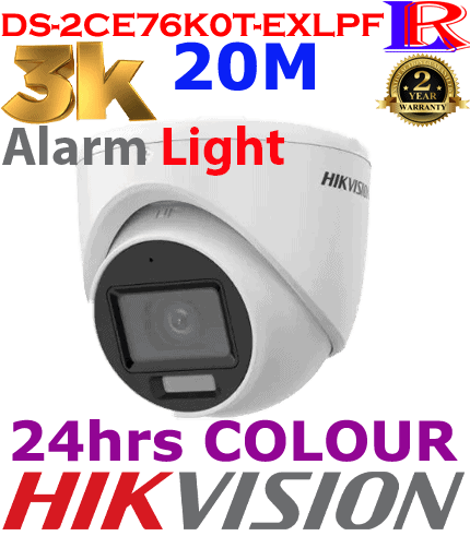 Hikvision 3K Smart Hybrid Light dome Camera DS-2CE76K0T-EXLPF