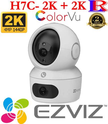 Ezviz H7C 2K+ Dual-Lens Pan & Tilt Wi-Fi two way audio colorvu Camera