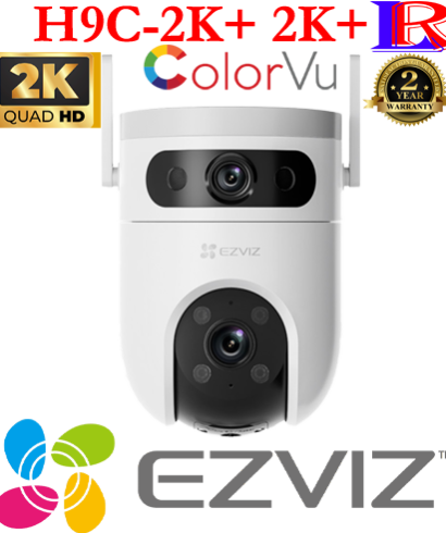 Ezviz H9C Dual-Lens 2K+Pan Tilt Wi-Fi two way audio colorvu Camera