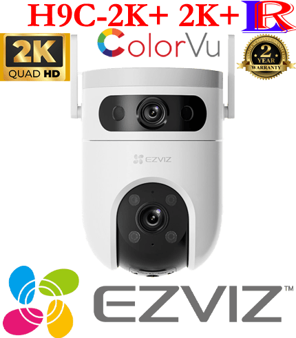 Ezviz H9C Dual-Lens 2K+Pan & Tilt Wi-Fi two way audio colorvu Camera