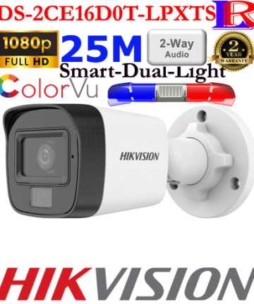 Hikvision DS-2CE16D0T-LPXTS 1,080P Two Way Audio Siren Bullet Camera