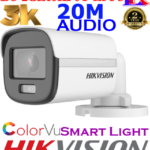 Hikvision 5MP-3K colorvu Audio Dual-Light camera DS-2CE10KF0T-LPFS