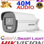 DS-2CE12KF0T-LFS Hikvision 5MP-3K Audio Colorvu Dual-Light 40m camera DS-2CE12KF0T-LFS