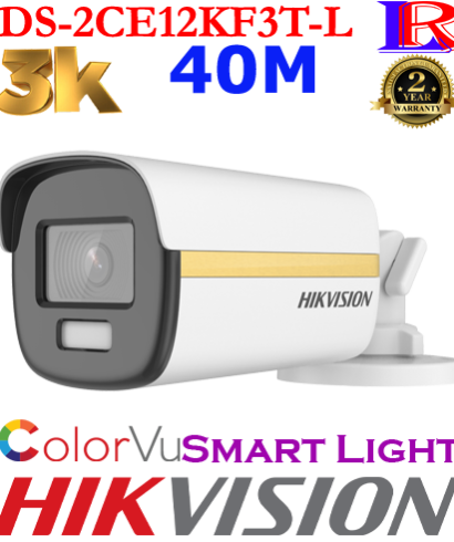 Hikvision 5MP-3K Gold Colorvu Dual-Light 40M Camera DS-2CE12KF3T-L