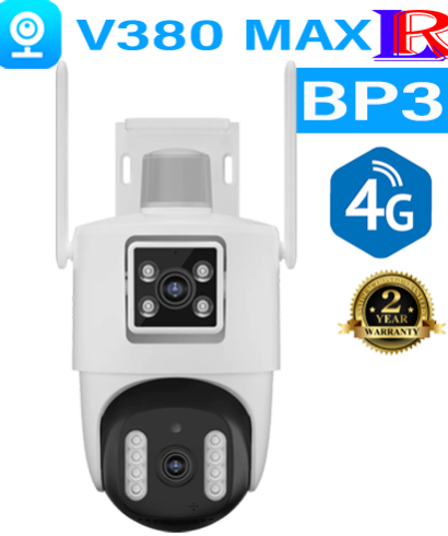Excellent 4G Dual-Lens camera with PTZ security V380 MAX BP3