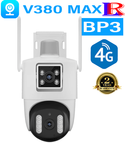 Excellent 4G Dual-Lens camera with PTZ security V380 MAX BP3