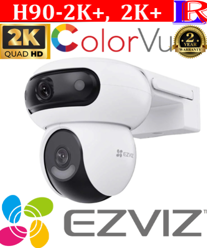 High quality EZVIZ H90 Dual Lens Dual Rotations 2K Pan Tilt 4mp Wi-Fi Camera