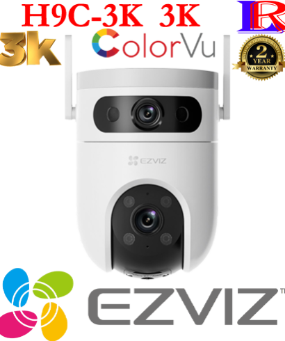 High resolution Ezviz H9C 5MP dual lens AI technology 360 camera