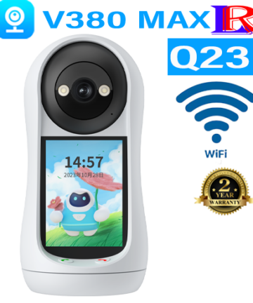 3MP indoor PTZ camera with night vision, audio V380 MAX Q23