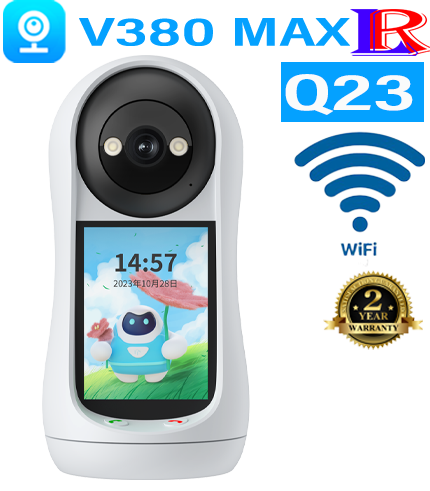 3MP indoor PTZ camera with night vision, audio V380 MAX Q23
