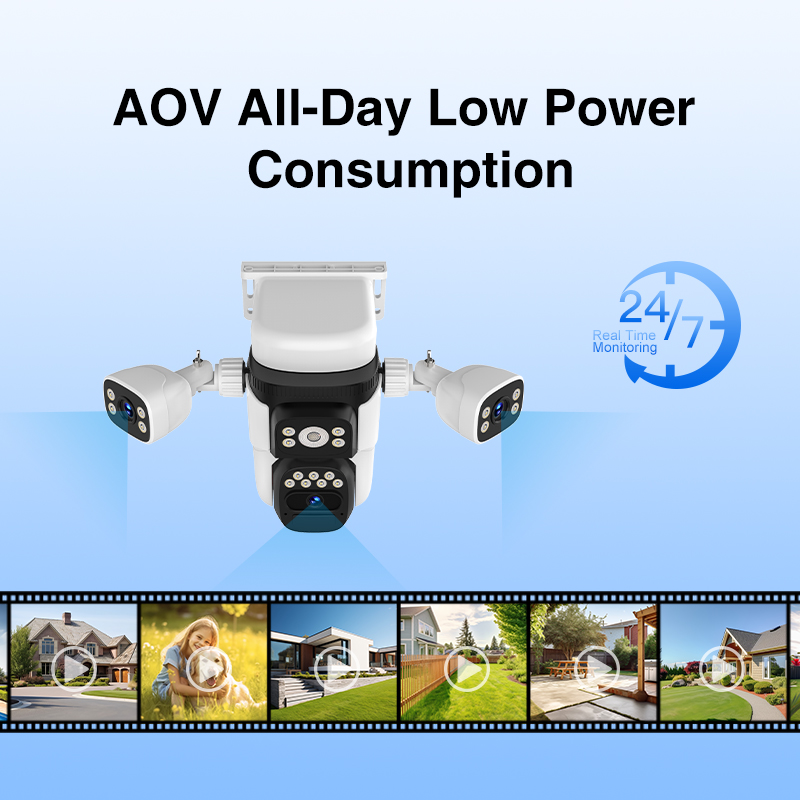 Vstarcam BG621SR 9MP 4G Solar battery four Lens Smart AI PTZ AOV Camera 2 2