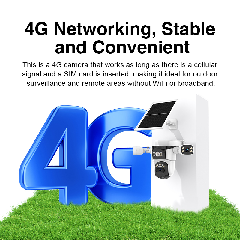 Vstarcam BG621SR 9MP 4G Solar battery four Lens Smart AI PTZ AOV Camera 3 3