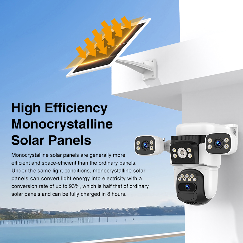 Vstarcam BG621SR 9MP 4G Solar battery four Lens Smart AI PTZ AOV Camera 4 4