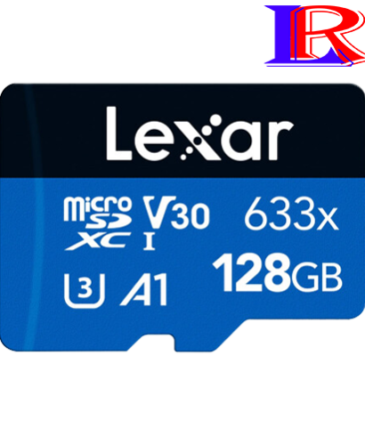 128GB Micro SD card Lexar 4K 633x microSDHC microSDXC UHS-I cctv Memory