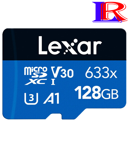 128GB Micro SD card Lexar 4K 633x microSDHC microSDXC UHS-I cctv Memory
