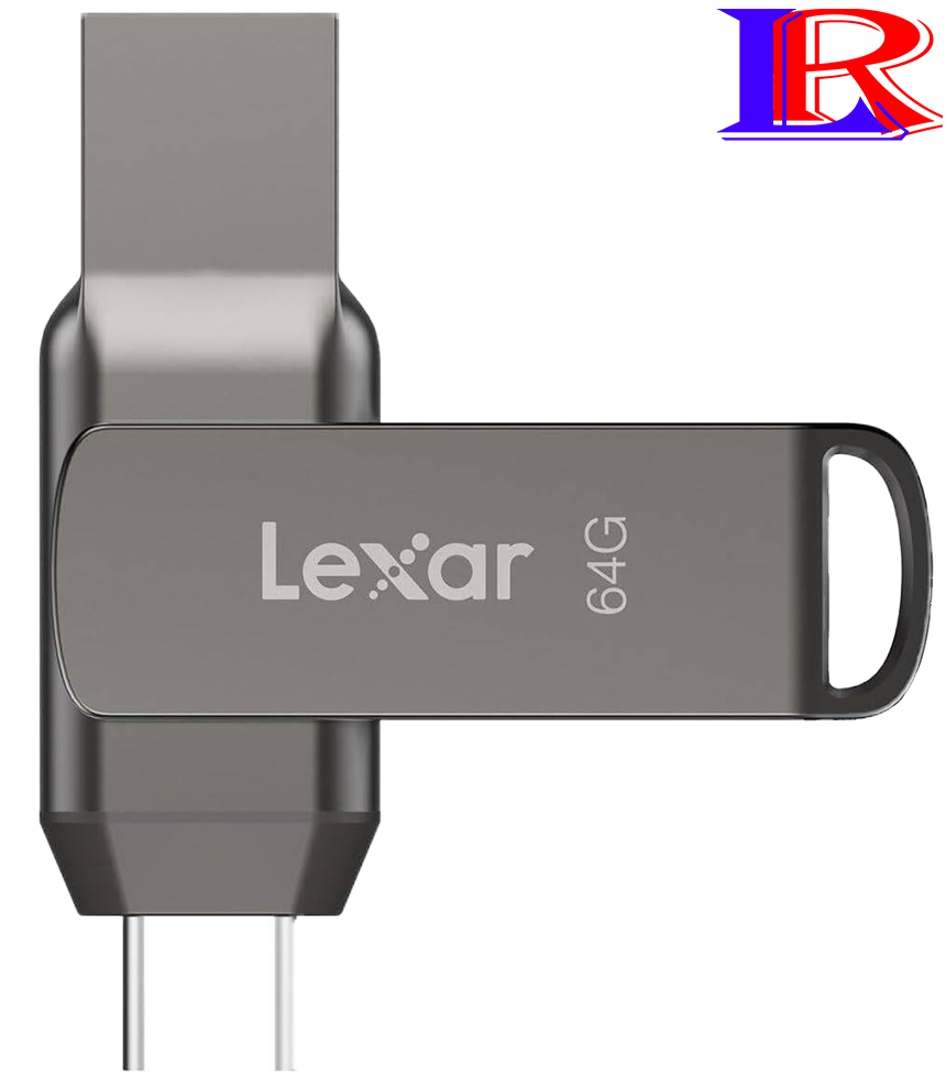 64GB ctype Dual flash drive JumpDrive D400 USB 3.2 Gen 1 Lexar pen drive
