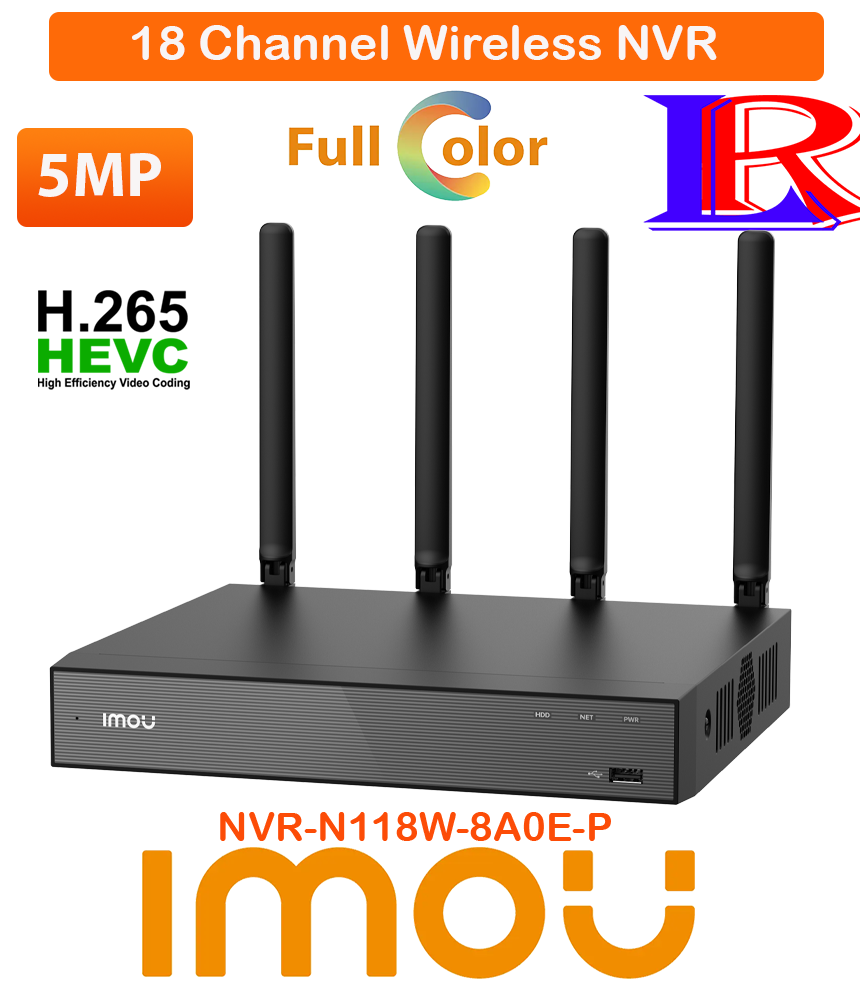 Imou 18 Channel Wireless NVR 4K wifi NVR-N118W-8A0E-P