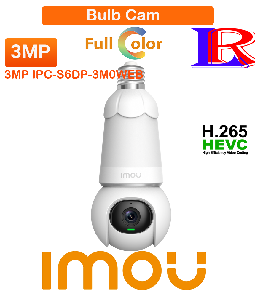 imou Bulb Cam 2in1 3MP camera siren two-way audio IPC-S6DP-3M0WEB