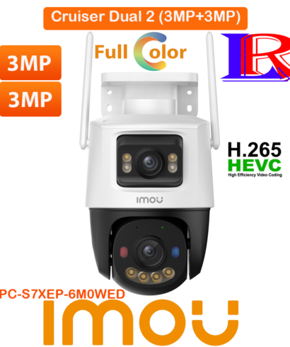 Cruiser Dual 2 3MP+3MP Dual Lens Outdoor PT Camera IPC-S7XEP-6M0WED