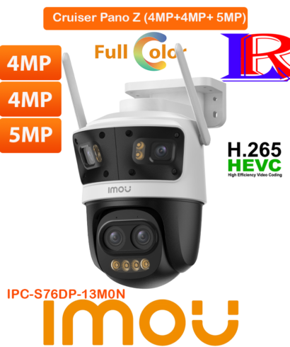 Cruiser Pano Z 13MP Zoom Quadruple-Lens Outdoor Pan Tilt Camera IPC-S76DP-13M0N