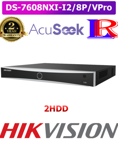 8 PoE acuseek anpr 4K NVR Hikvision DS-7608NXI-I2/8P/VPro