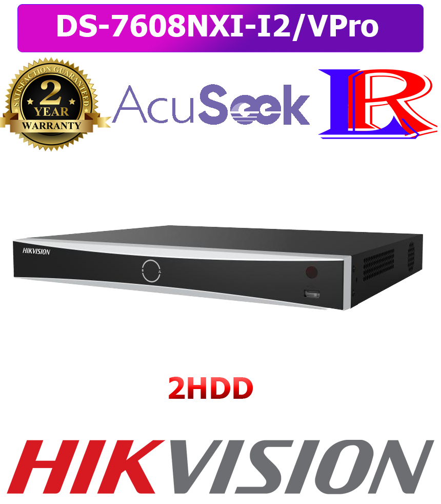 Hikvision number Plate license plate recognition nvr DS-7608NXI-I2/VPro