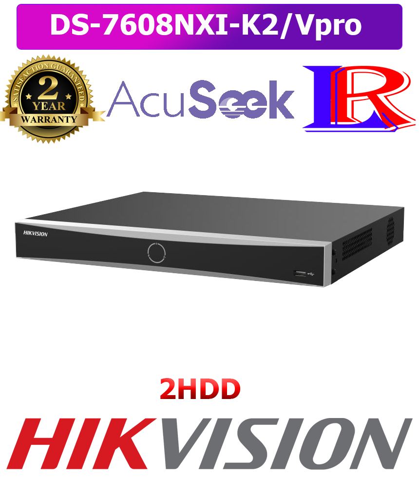 Hikvision face picture search Face picture comparison 8-ch NVR DS-7608NXI-K2/Vpro