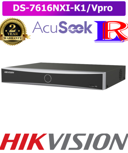 Hikvision acuseek 16-ch Intelligent Analytics NVR DS-7616NXI-K1/Vpro
