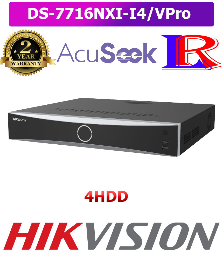 Hikvision AI facial recognition for face picture LPR NVR DS-7716NXI-I4/VPro