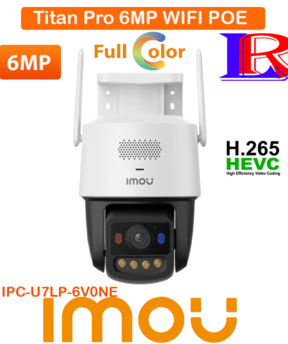 Titan Pro 6MP PoE WiFi AI Human Vehicle Detection Siren Imou IPC-U7LP-6V0NE