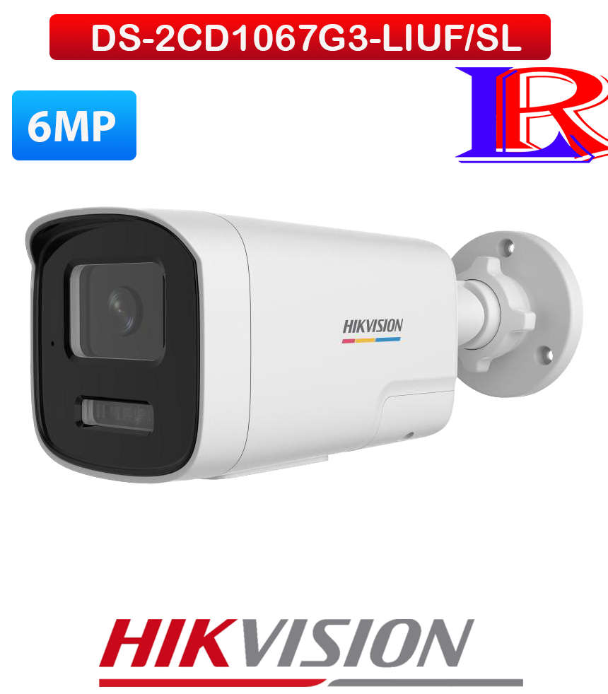 Hikvision 6 MP ColorVu 3.0 Bullet Network Camera DS-2CD1067G3-LIUF/SL