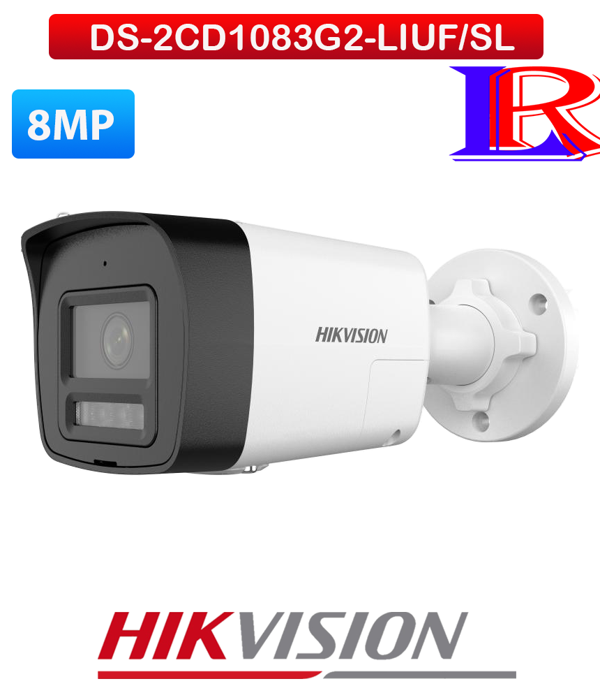 Hikvision 4K 8MP Smart Hybrid Light bullet IP Camera DS-2CD1083G2-LIUF/SL Hikvision 4K 8MP Smart Hybrid Light bullet IP Camera DS-2CD1083G2-LIUF/SL
