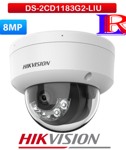 8 MP Smart Hybrid dual Light Dome Network Camera DS-2CD1183G2-LIU
