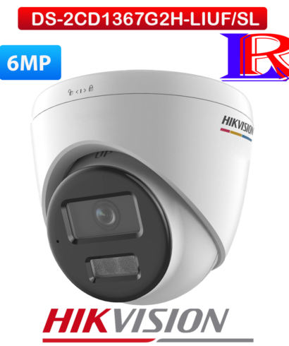 Hikvision strobe light Camera colorvu alarm 6MP IP camera DS-2CD1367G2H-LIUF/SL