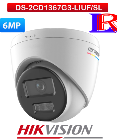 Hikvision 6 MP ColorVu 3.0 Turret Network Camera DS-2CD1367G3-LIUF/SL