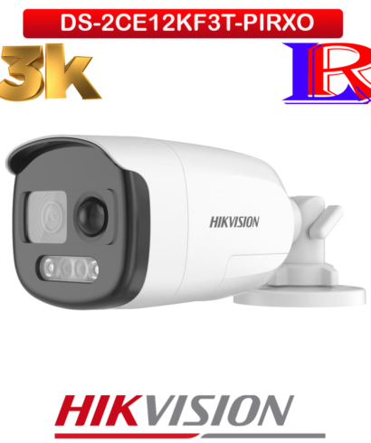 Hikvision 3K ColorVu PIR Siren Bullet Camera DS-2CE12KF3T-PIRXO