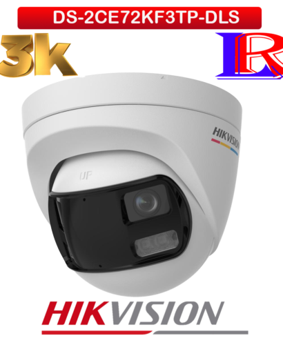 3K ColorVu Dual-Lens Hikvision Turret Camera DS-2CE72KF3TP-DLS
