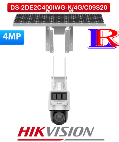 Hikvision 4MP Pro Solar-powered PT IP Camera DS-2DE2C400IWG-K/4G/C09S20