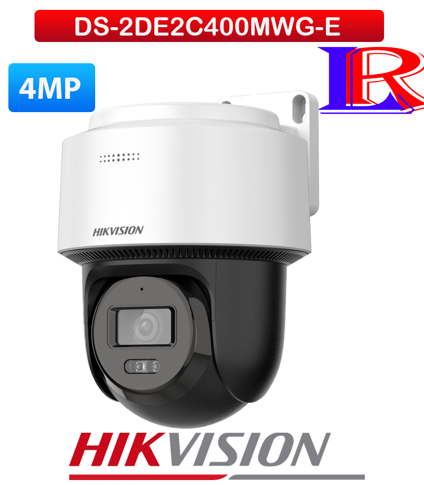 Hikvision 4 MP Smart Hybrid-light PT Network Camera DS-2DE2C400MWG-E