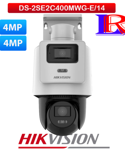 Hikvision TandemVu 4MP+4MP Fixed Lens POE PT Network Camera DS-2SE2C400MWG-E/14