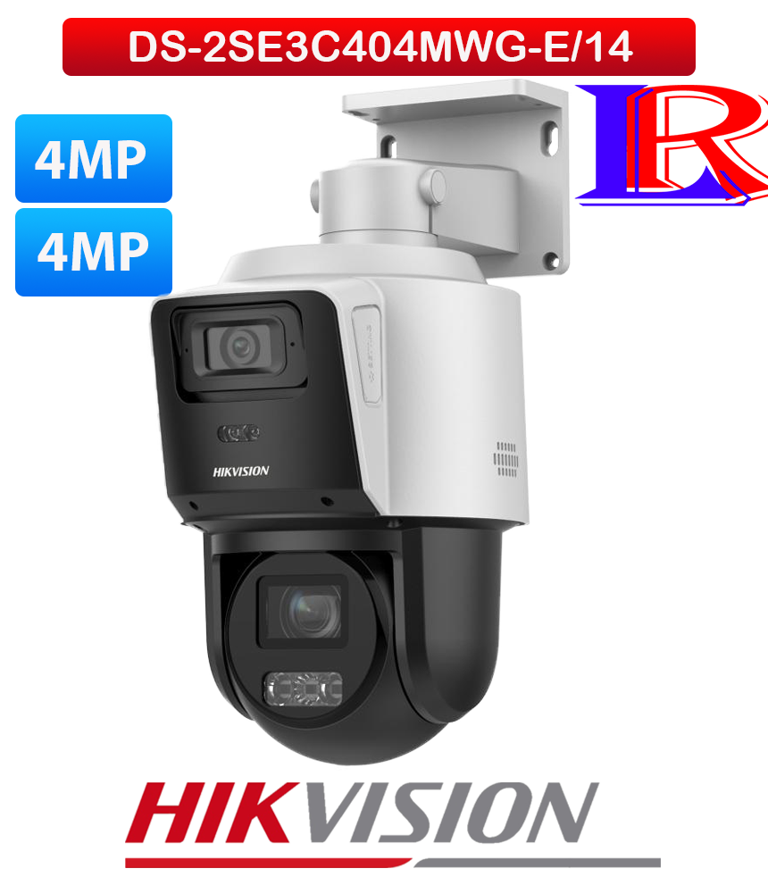 Hikvision TandemVu 4MP dual lens POE PTZ IP Camera DS-2SE3C404MWG-E/14