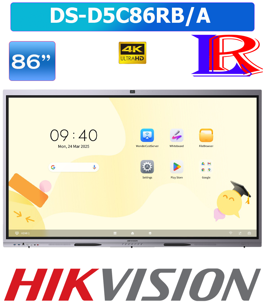 86 inch 4k smart board interactive display multi touch wifi DS-D5C86RB/A