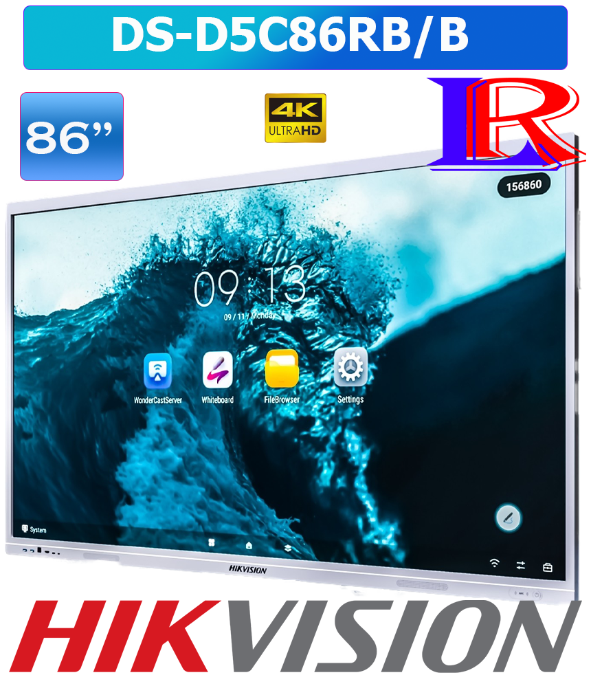 Hikvision 86-inch 4K Interactive Display smart board with camera DS-D5C86RB/B