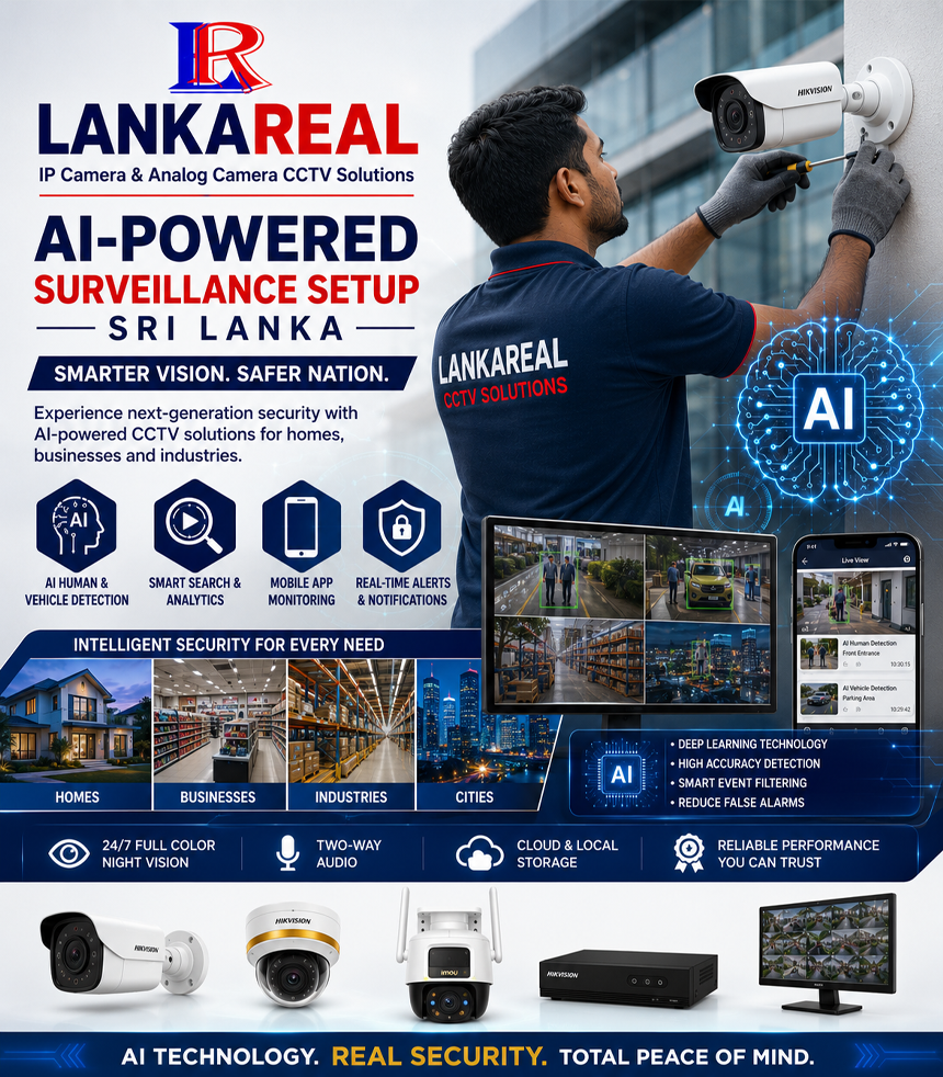 AI-Powered Surveillance Setup in Sri Lanka – Smart CCTV Security with Human & Vehicle Detection AI-Powered Surveillance Setup in Sri Lanka – Smart CCTV Security with Human & Vehicle Detection
