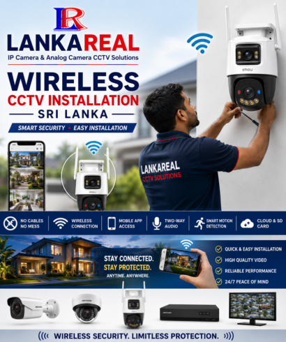 Wireless CCTV Installation Sri Lanka | WiFi Camera Setup & Mobile View