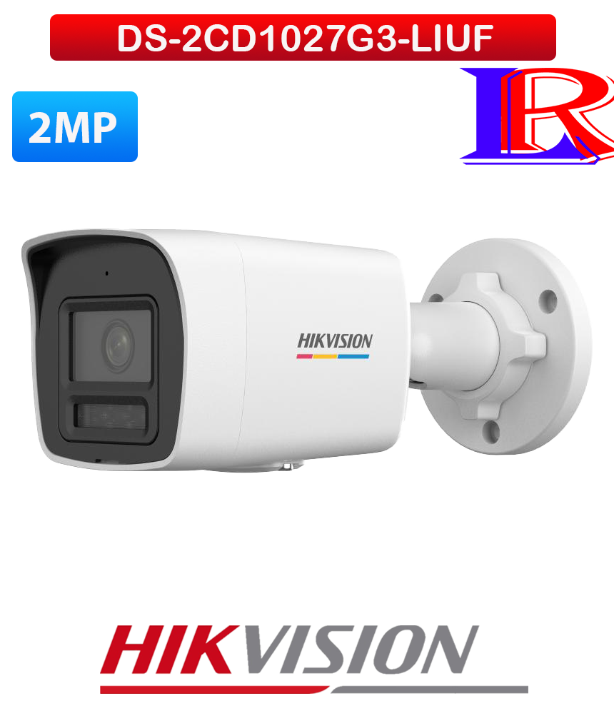 Hikvision DS-2CD1027G3-LIUF 2MP ColorVu 3.0 Smart Hybrid Light Bullet IP Camera Sri Lanka Hikvision DS-2CD1027G3-LIUF 2MP ColorVu 3.0 Smart Hybrid Light Bullet IP Camera Sri Lanka
